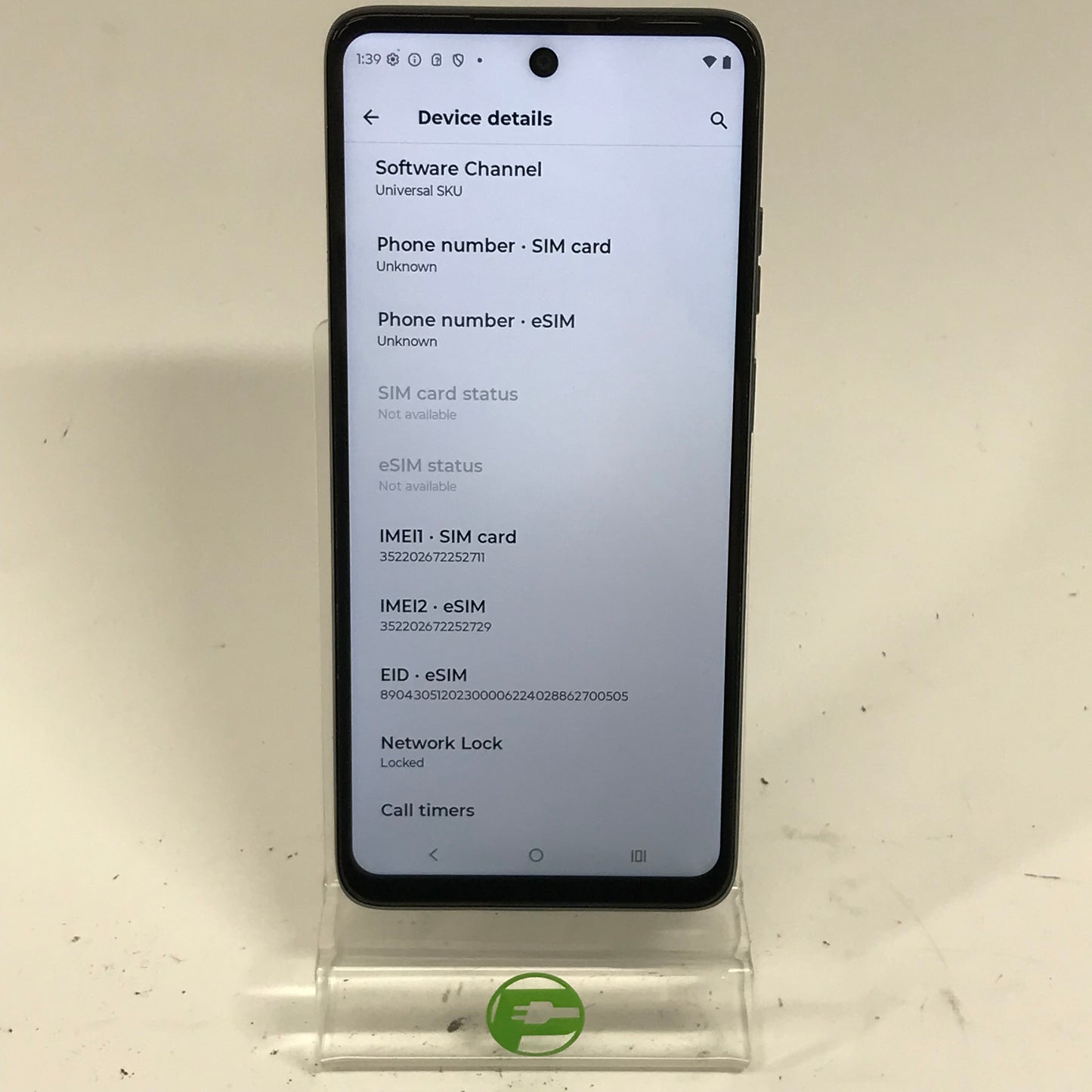 T-Mobile Motorola Moto G 5G 128GB 15 Black XT2417-1