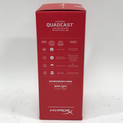 New HyperX Quadcast 20Hz - 20kHz USB Microphone HX-MICQC-BK