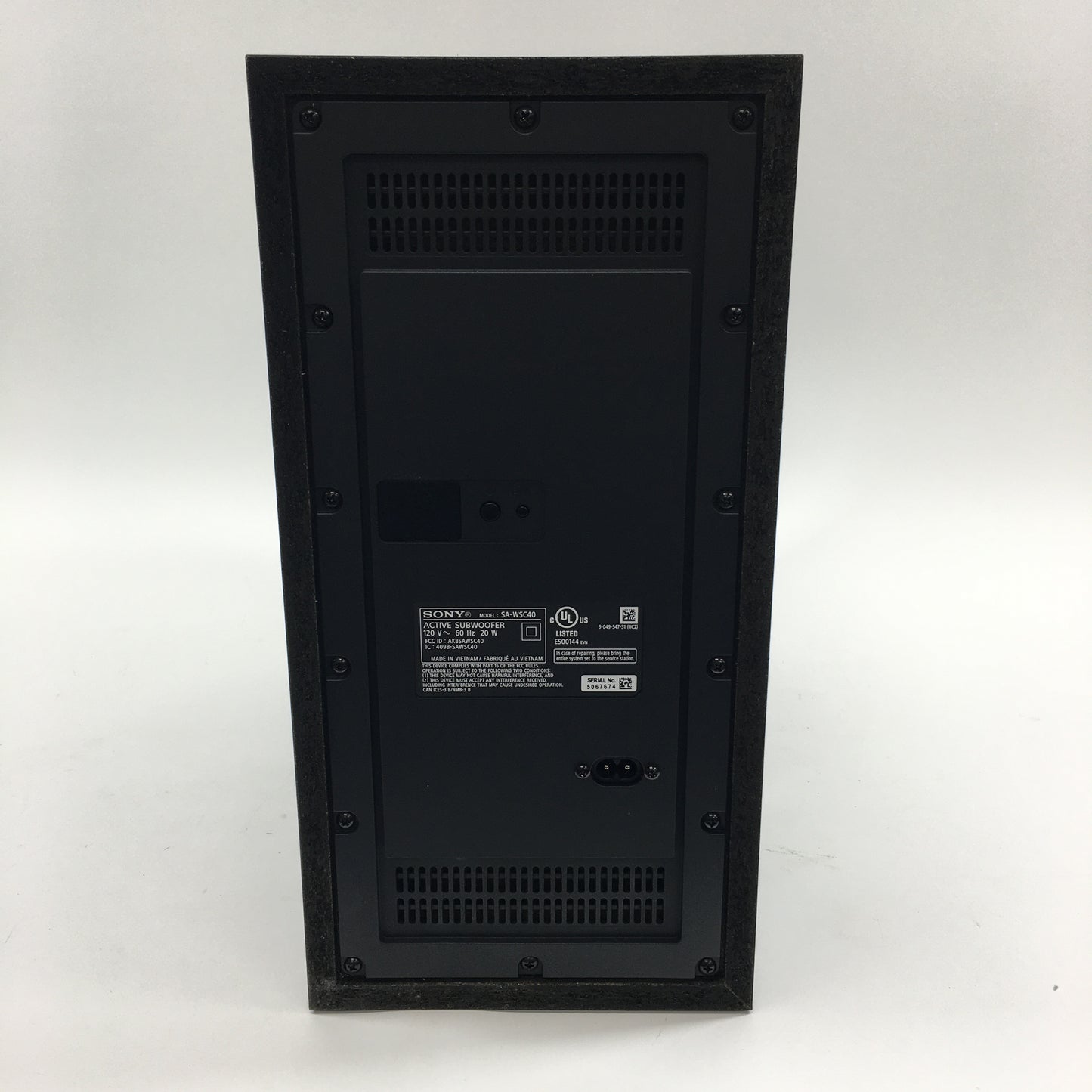 Sony SC40 2.1-channel soundbar system Black HT-SC40