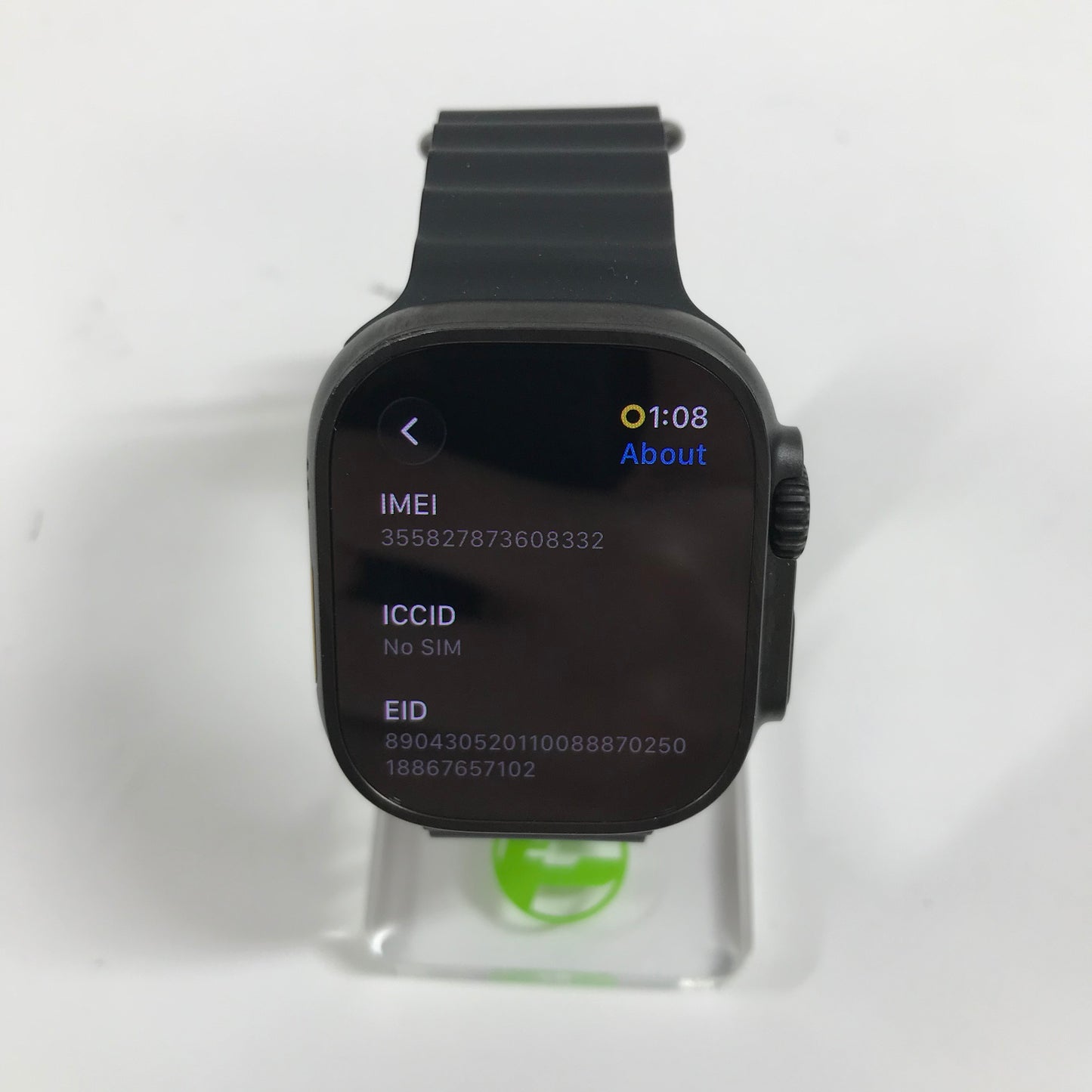 Unlocked Apple Watch Ultra 3 49MM Black Titanium Black Ocean Band MF0J4LW/A