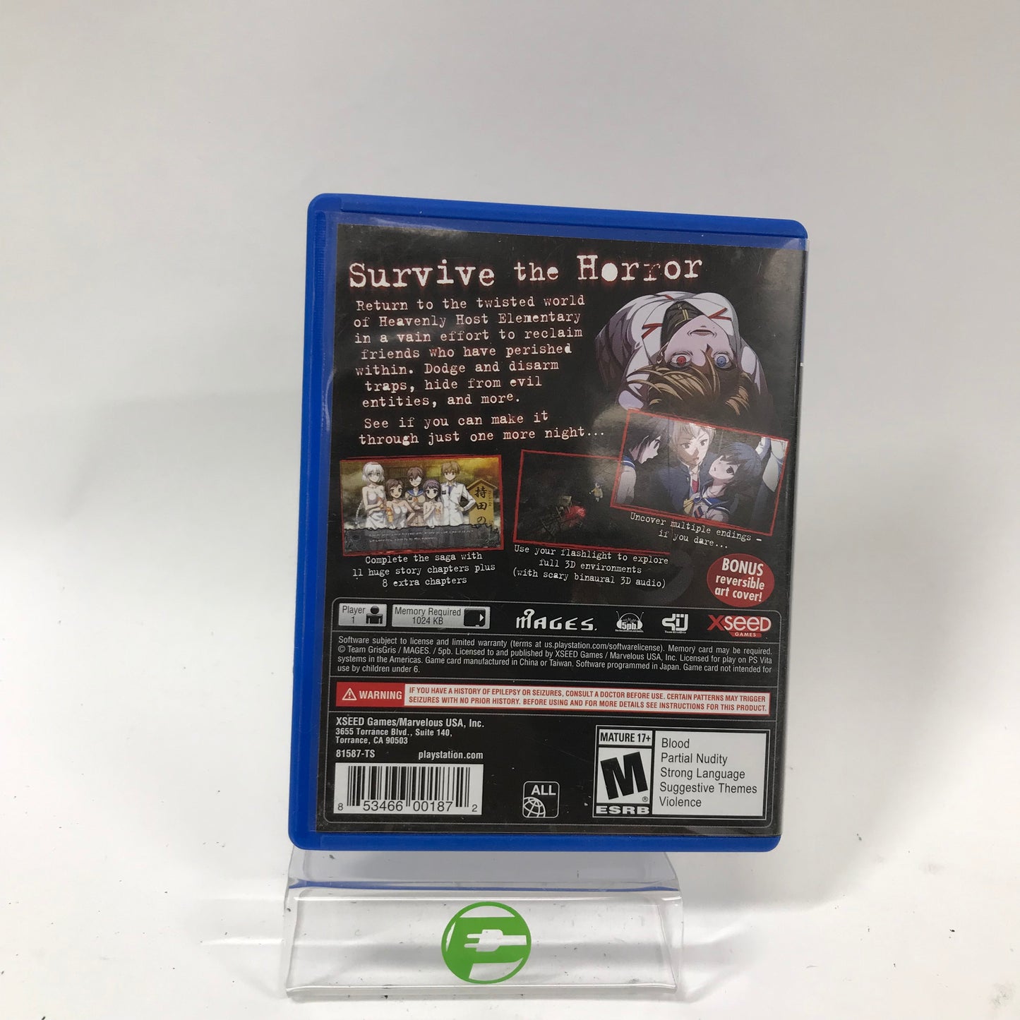 Corpse Party: Blood Drive (Sony PlayStation Vita PS Vita, 2015)