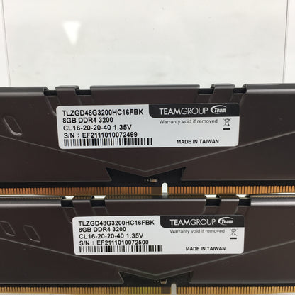 TeamGroup Vulcan Z 16GB (2x8GB) RAM DDR4 3200MHz TLZGD48G3200HC16FBK