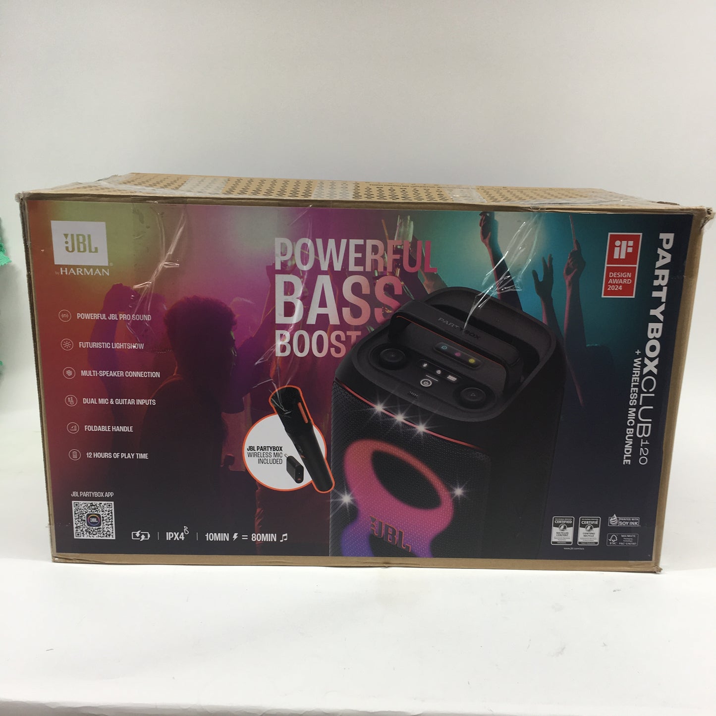 JBL PARTYBOX 120 Portable Bluetooth Party Speaker Black JBLPB120W1WLMICAM