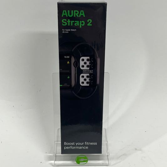 New Aura Strap 2 100-000000071 Black Wireless For Apple Watch 3 or newer