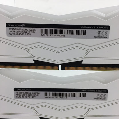 TeamGroup T-Force Delta RGB 32GB (2x16GB) RAM DDR5 5200MHz FF4D516G5200HC40CBK