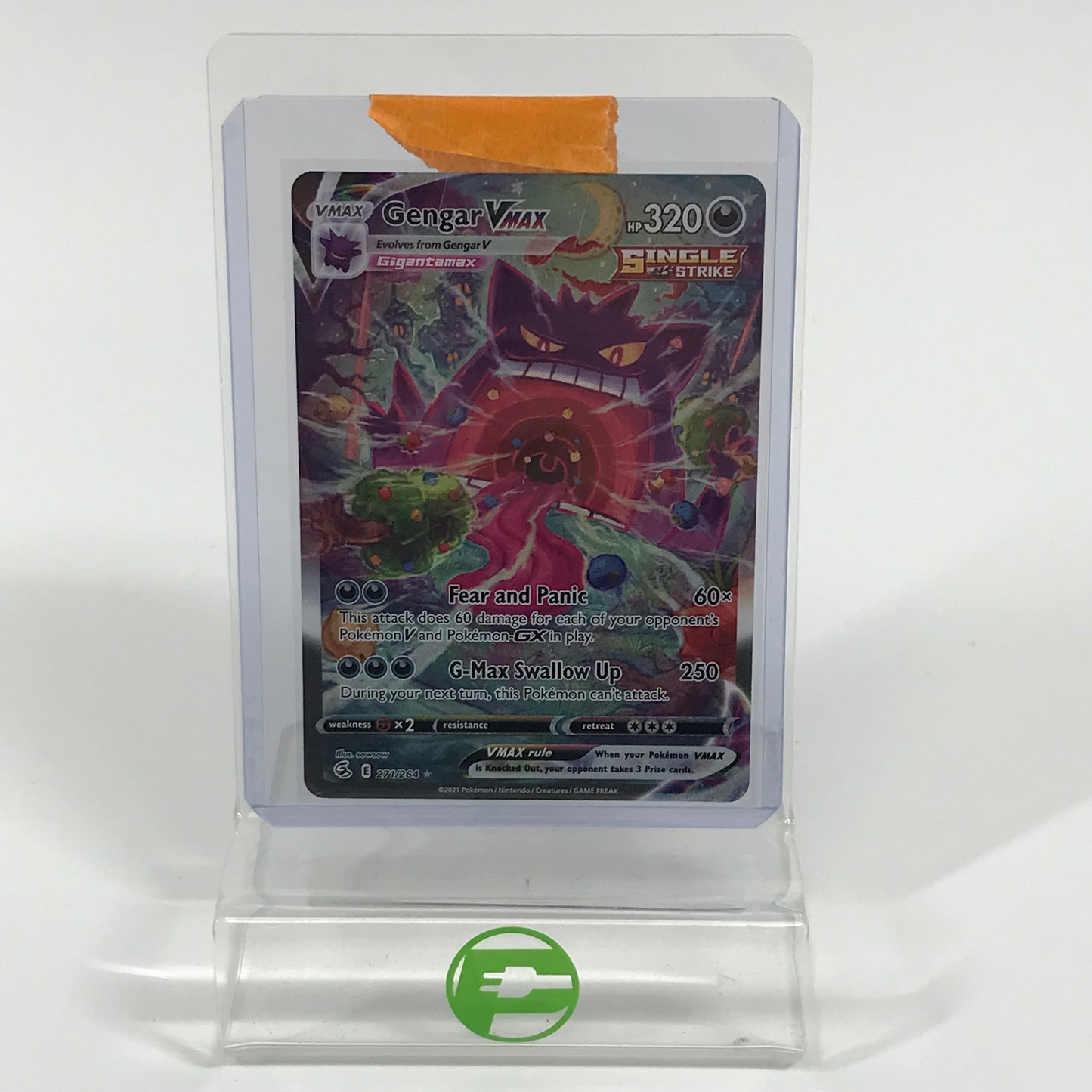 Pokémon TCG Fusion Strike Gengar VMAX 271/264 Holo English