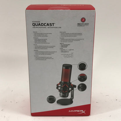 New HyperX Quadcast 20Hz - 20kHz USB Microphone HX-MICQC-BK