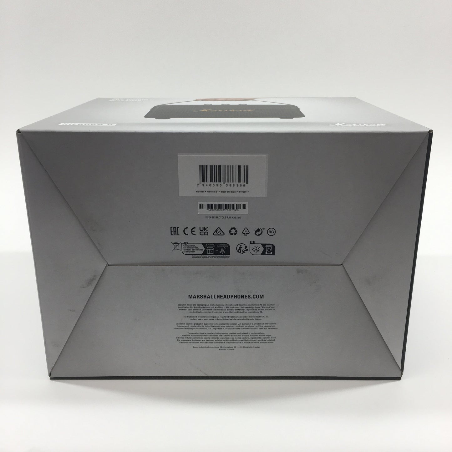 Marshall Kilburn II Portable Bluetooth Speaker Black