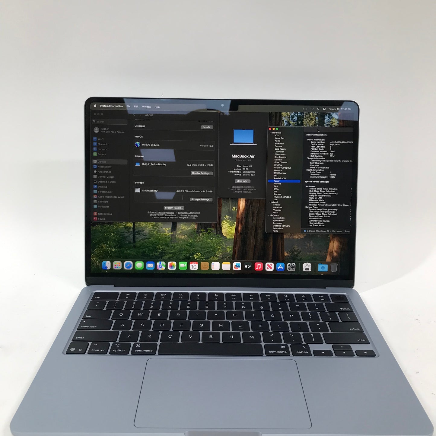 2025 Apple MacBook Air 13" M4 10C GPU 4.5GHz 16GB RAM 512GB SSD MC6U4LL/A