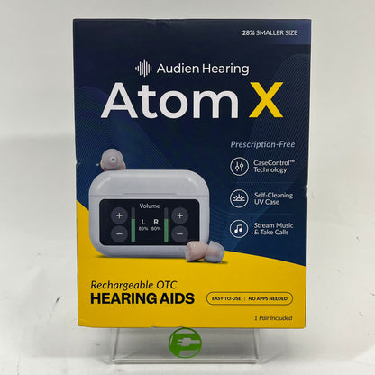 New Audien Hearing Atom X Hearing Aid ATOMX