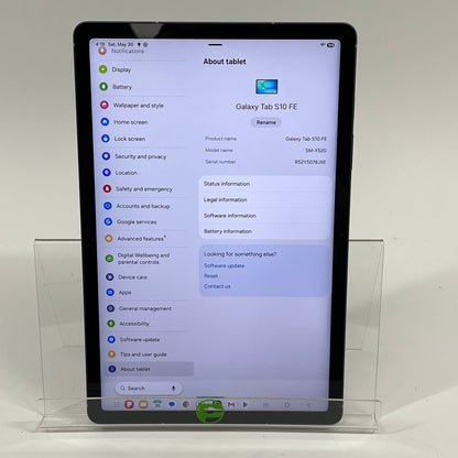 WiFi Only Samsung Galaxy Tab S10 FE 10.9" 256GB Gray SM-X520