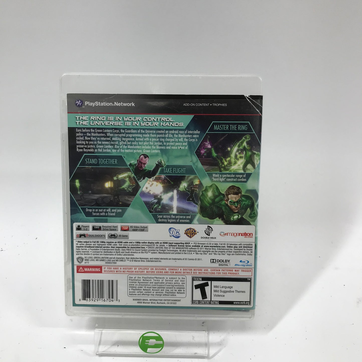 Green Lantern: Rise of the Manhunters (Sony PlayStation 3 PS3, 2011)