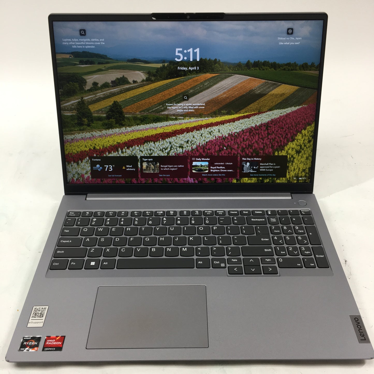 Lenovo ThinkBook 16 Gen 6 16" Ryzen 5 7530U 2.0GHz 8GB RAM 256GB SSD
