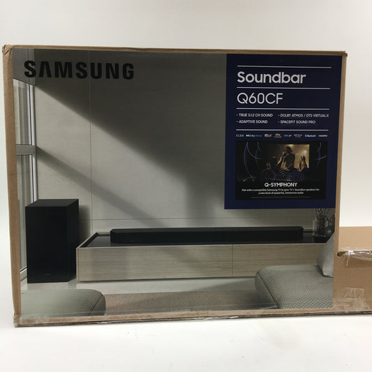 Samsung Soundbar Q60CF 3.1.2-channel Q-Series soundbar system Black HW-Q60CF/ZA