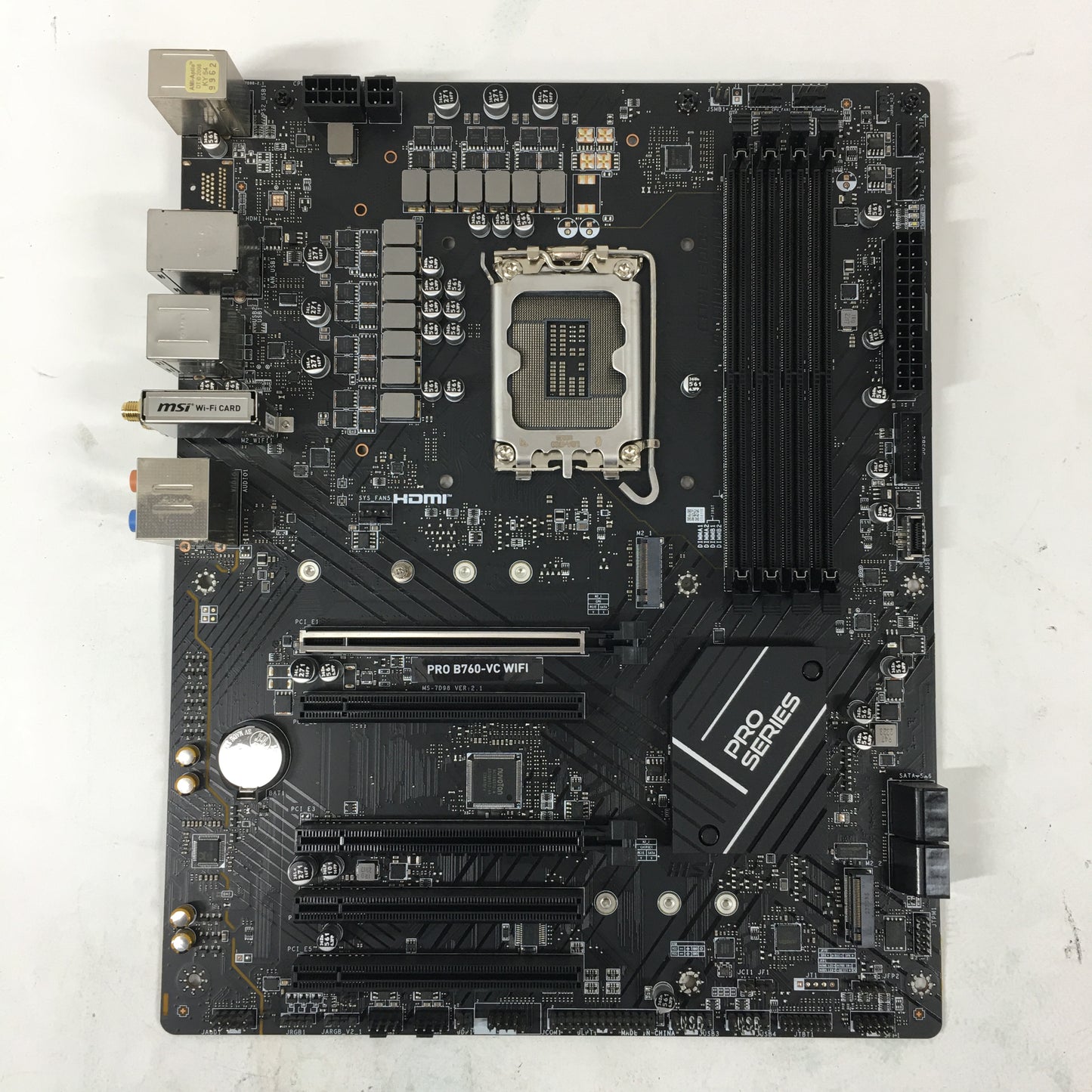 MSi Pro B760-VC WiFi LGA 1700 ATX Intel DDR5 Motherboard