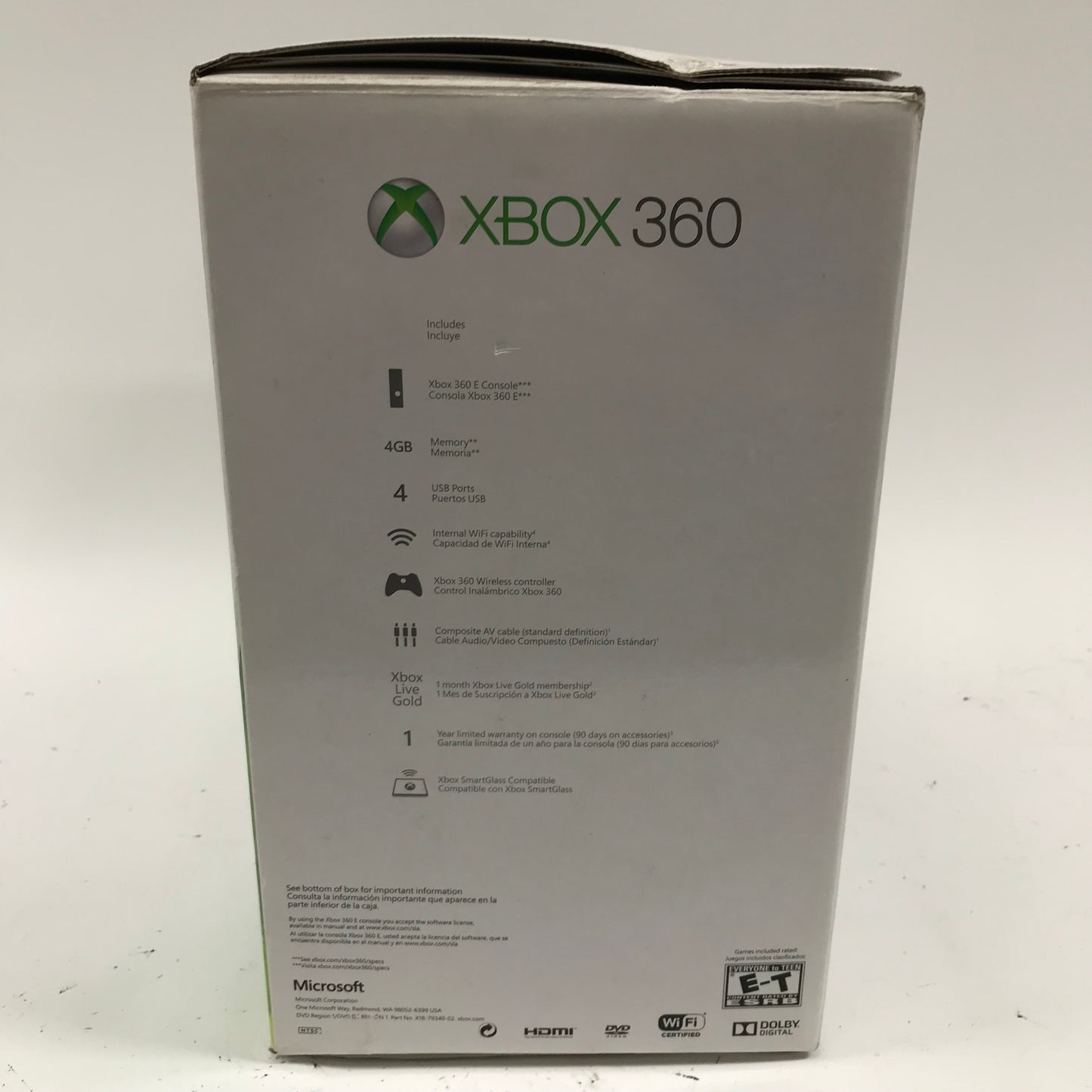 New Microsoft Xbox 360 E 4GB Console Gaming System Black 1538