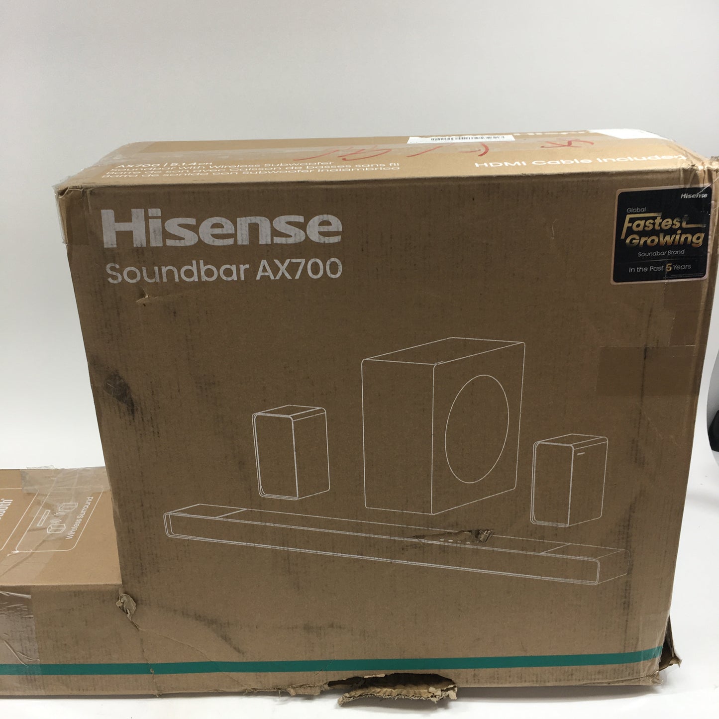 HISENSE AX700 5.1.4 Channel Surround Sound System Black AX-700