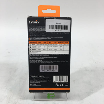 New Fenix UC35 V2.0 3.6V Tactical Compact Flashlight