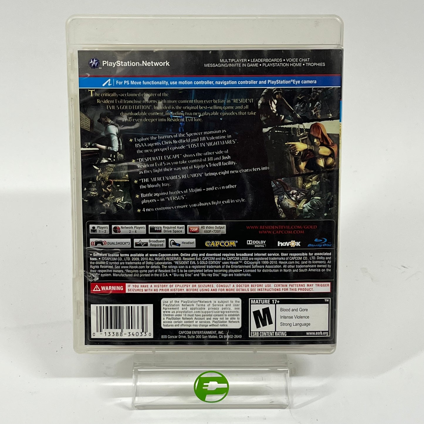 Resident Evil 5 [Gold Edition] (Sony PlayStation 3 PS3, 2010)