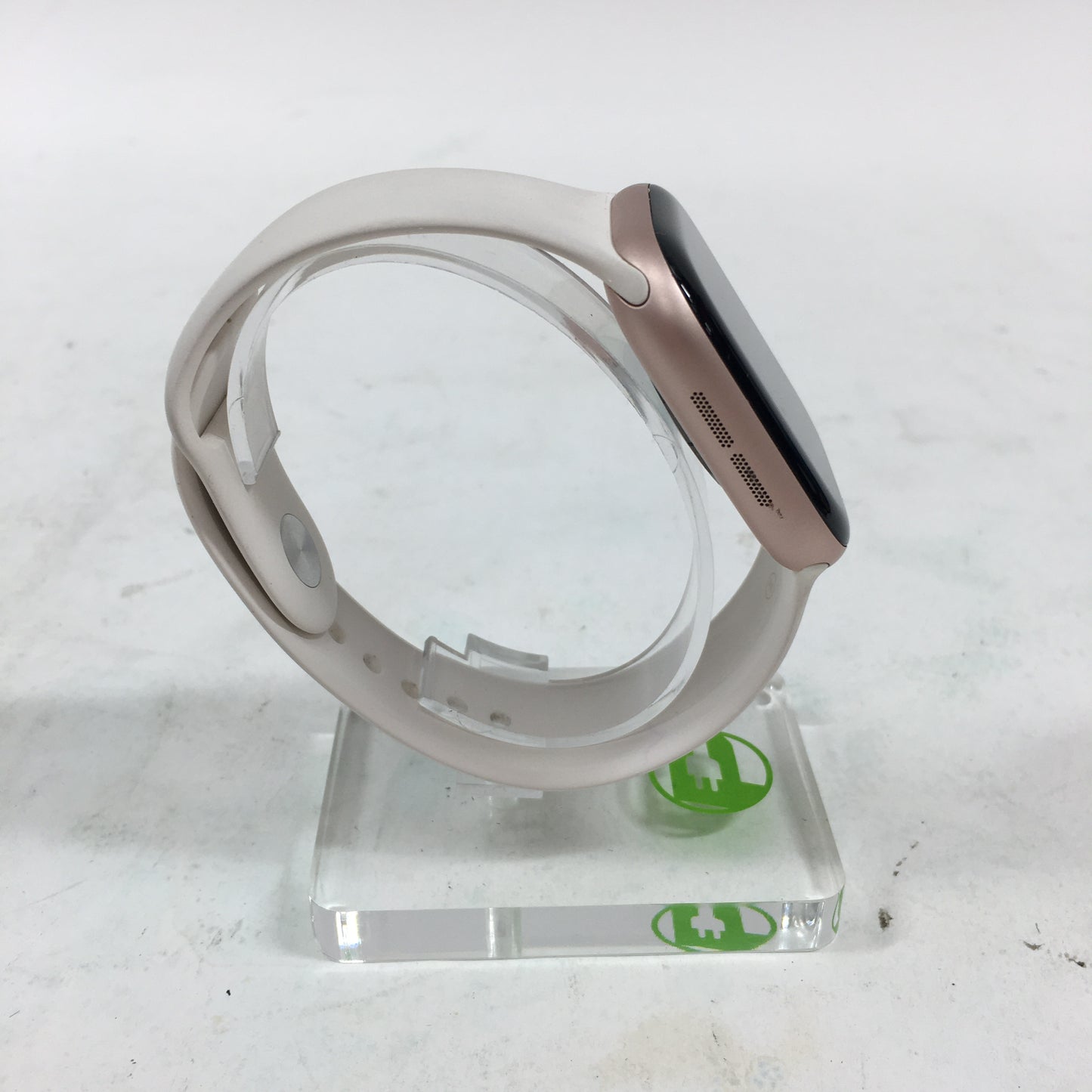 GPS Only Apple Watch Series 10 46MM Gold Aluminum White Sport Band MWWU3LW/A