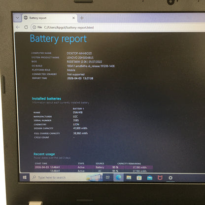 Lenovo Thinkpad E570 15.6" i5-7200U 2.5GHz 8GB RAM 512GB SSD