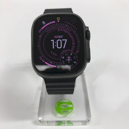 Unlocked Apple Watch Ultra 3 49MM Black Titanium Black Ocean Band MF0J4LW/A