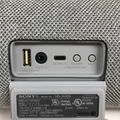 Sony XG300 Portable Bluetooth Speaker Gray SRS-XG300