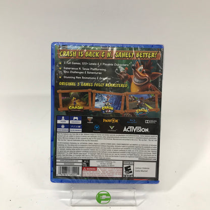 New Crash Bandicoot N. Sane Trilogy (Sony PlayStation 4 PS4, 2017)