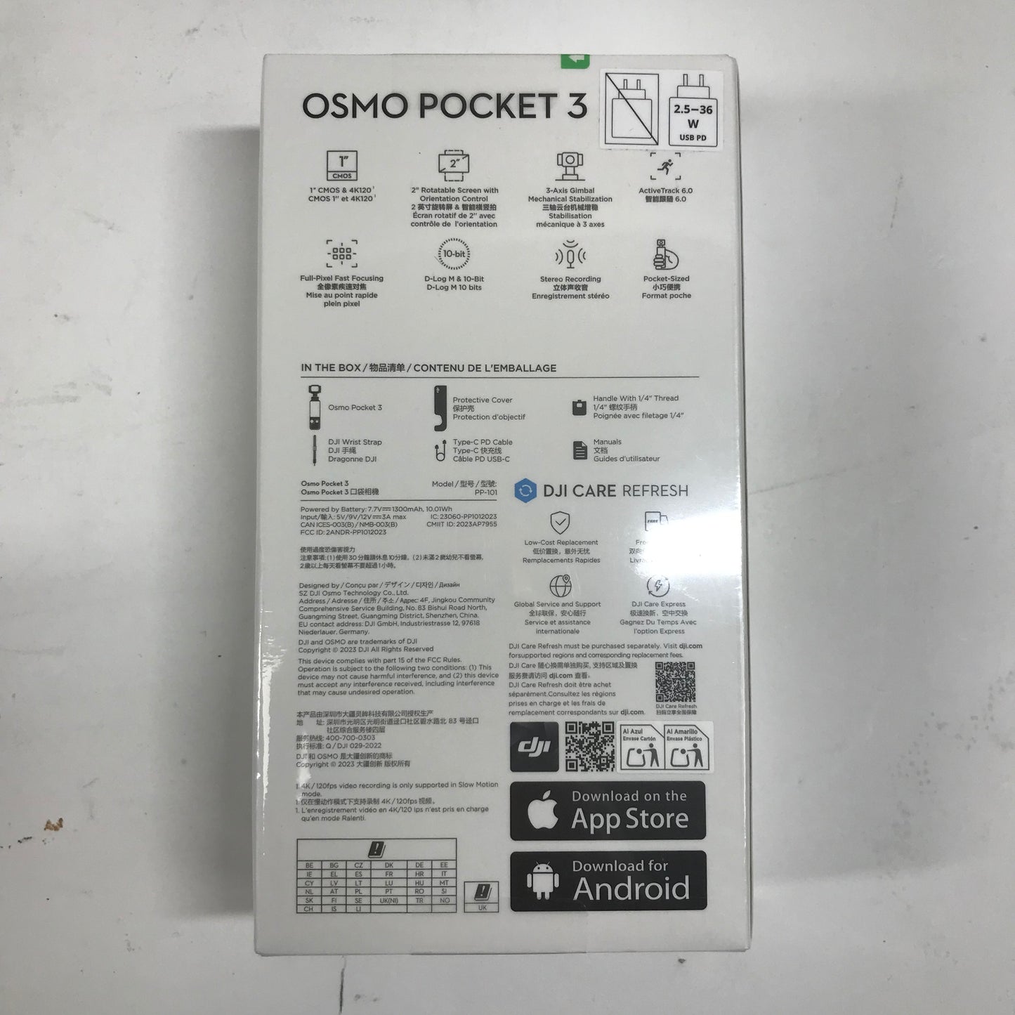 New DJI Osmo Pocket 3 9.4MP 3-Axis Gimbal Camera