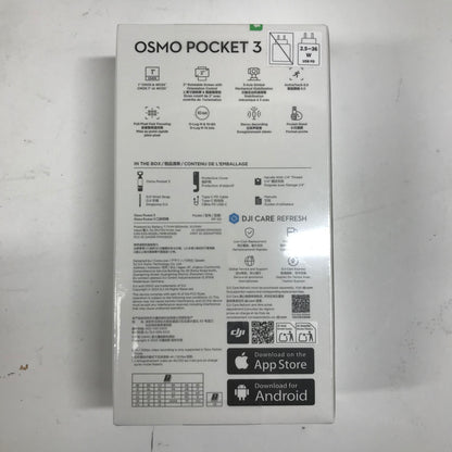 New DJI Osmo Pocket 3 9.4MP 3-Axis Gimbal Camera