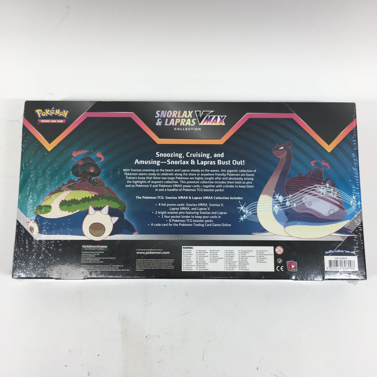 New Pokémon TCG Snorlax & Lapras VMAX Collection
