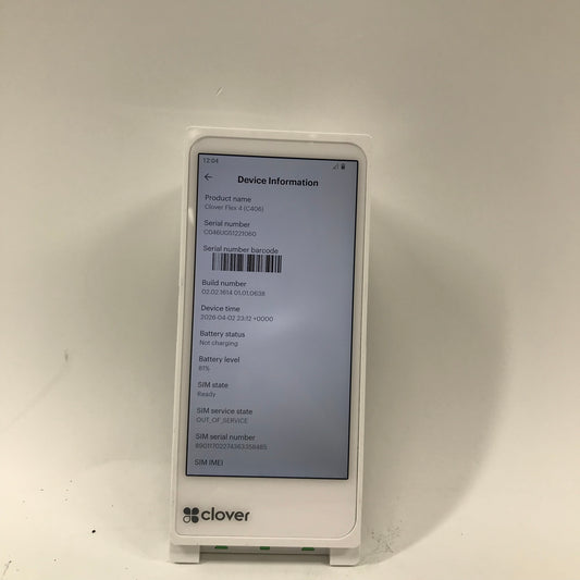 Clover Flex 4 Wireless Card Reader C406