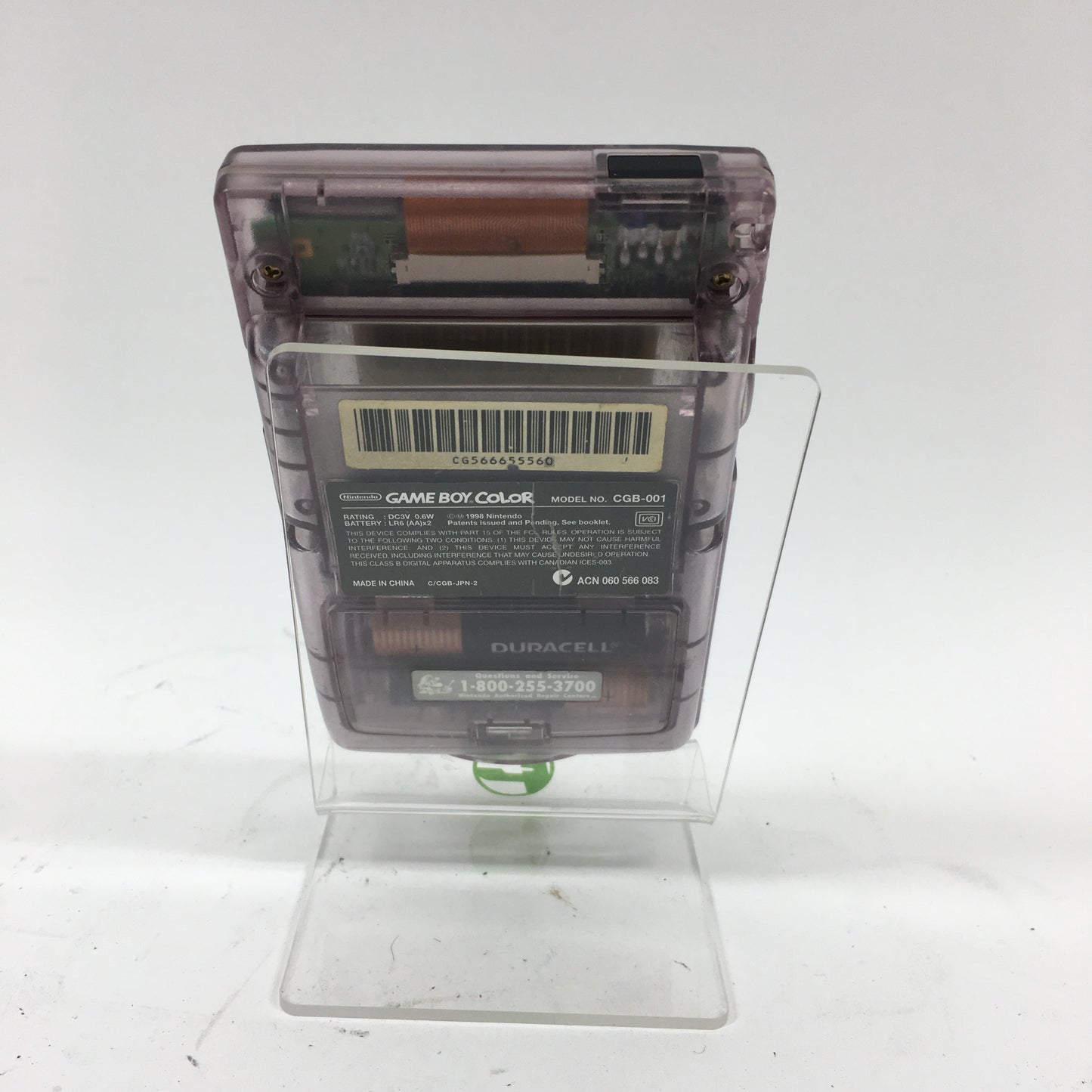 Nintendo Game Boy Color Handheld Game Console Only CGB-001 Atomic Purple