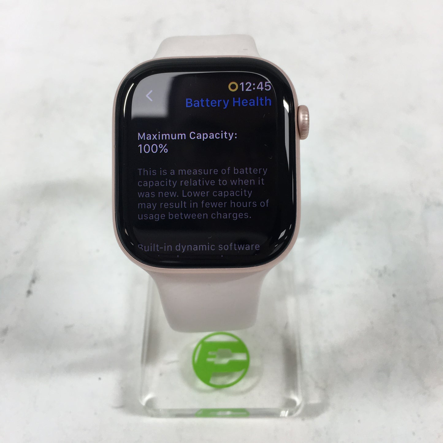 GPS Only Apple Watch Series 10 46MM Gold Aluminum White Sport Band MWWU3LW/A