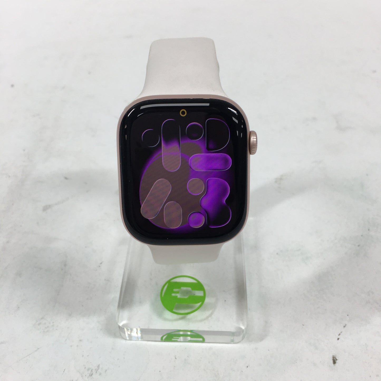 GPS Only Apple Watch Series 10 46MM Gold Aluminum White Sport Band MWWU3LW/A