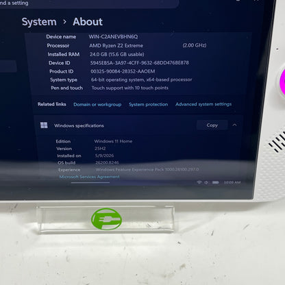 MSI Claw A8 7" AMD Ryzen Z2 Extreme 24GB RAM 1TB White BZ2EM-070US