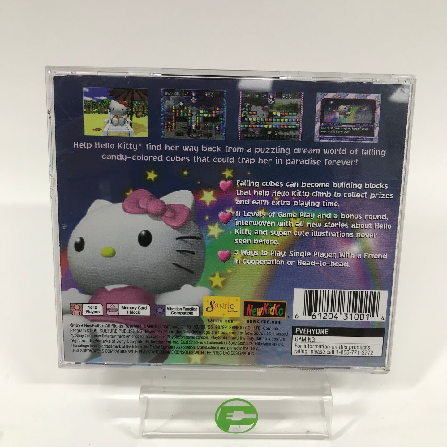 Hello Kitty Cube Frenzy (Sony PlayStation 1 PS1, 1999)